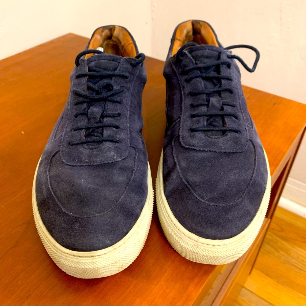 Oliver Sweeney Blue Suede White Sole Sneakers UK7/US8 Made In Italy